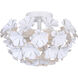 Cassia 2 Light 15 inch White Flush Mount Ceiling Light