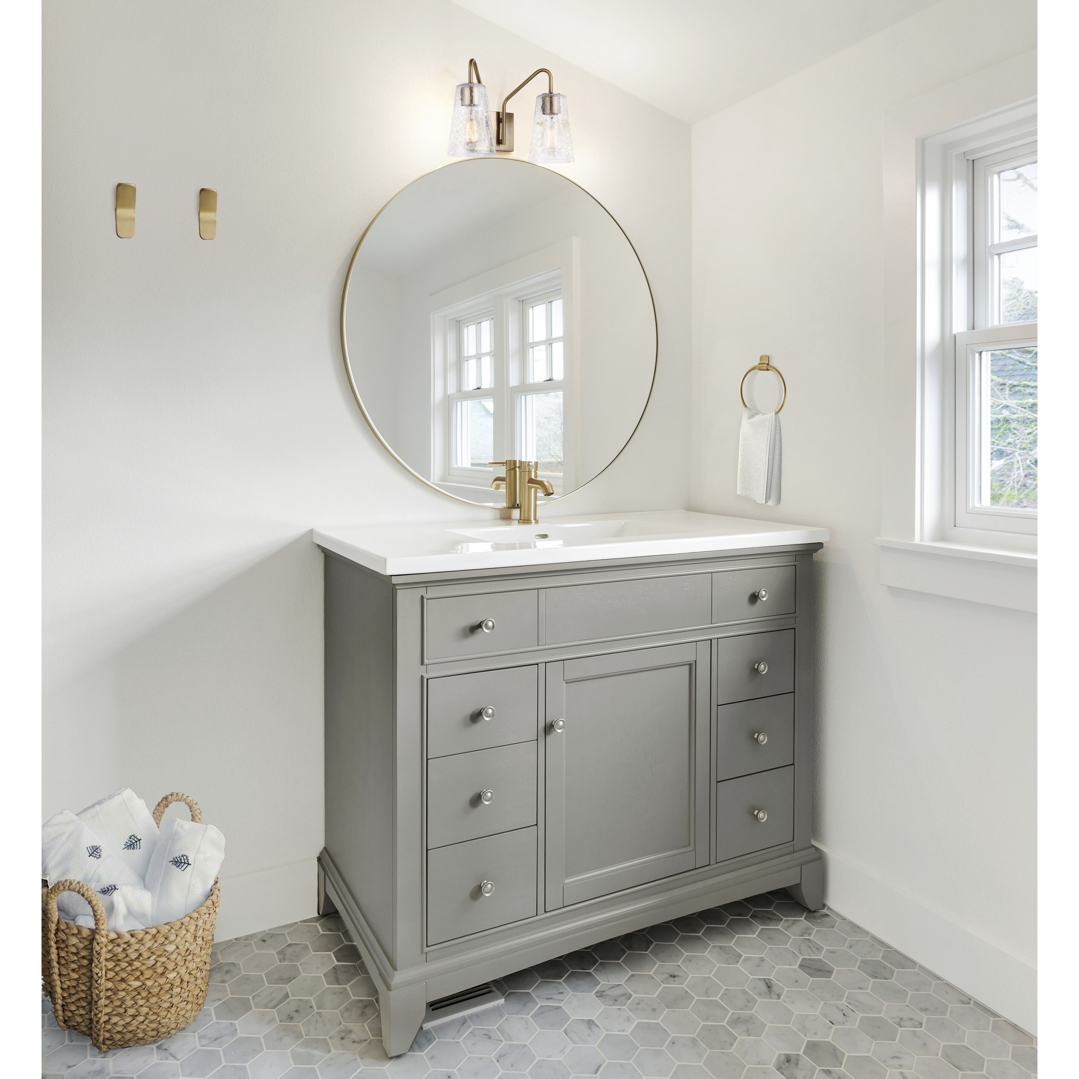 Lyla 2 inch Gold Robe Hook