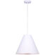 Mali 1 Light 14 inch White Pendant Lighting Ceiling Light