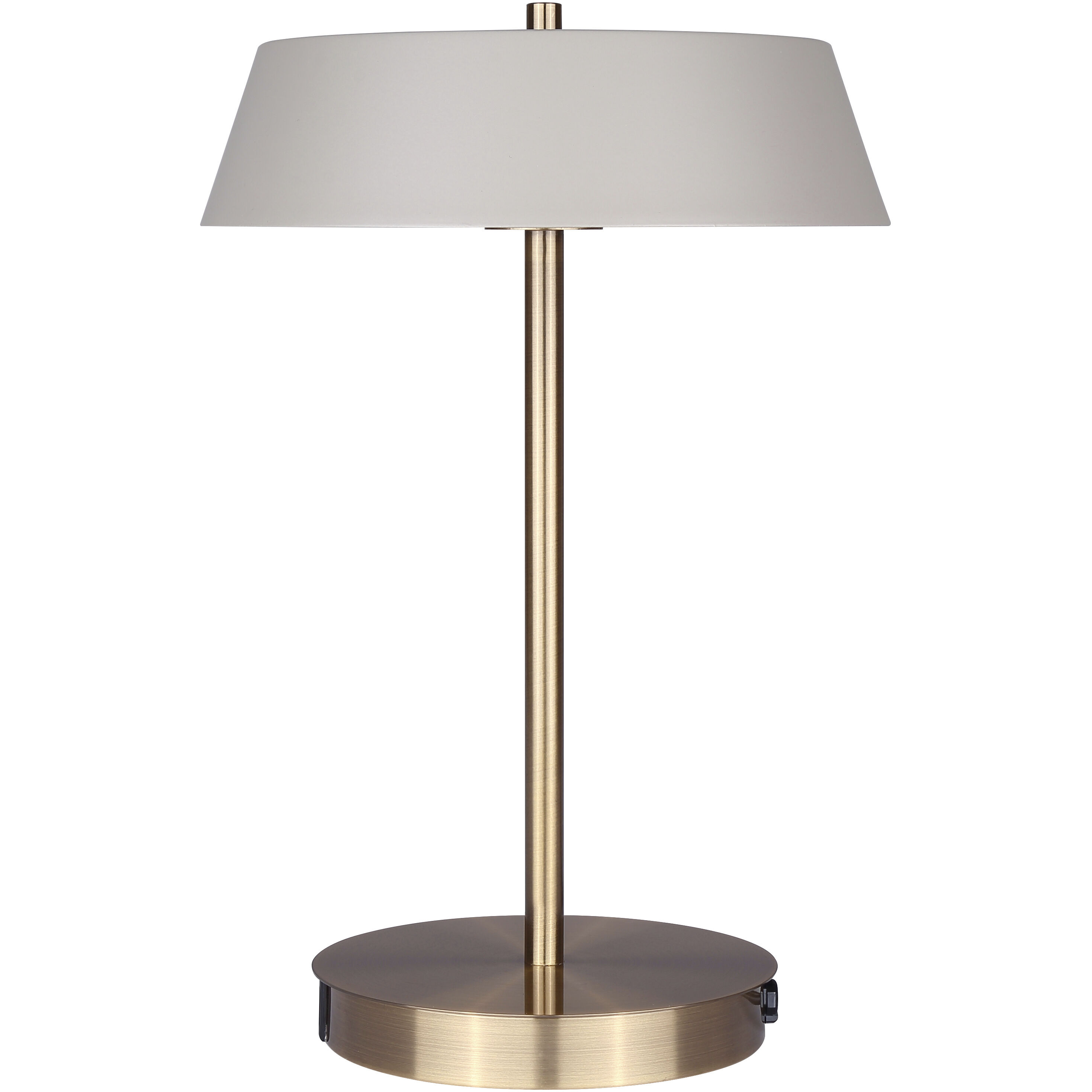 Jessa 14 inch 16.00 watt Gold Table Lamp Portable Light in Gray Metal