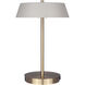 Jessa 14 inch 16.00 watt Gold Table Lamp Portable Light in Gray Metal