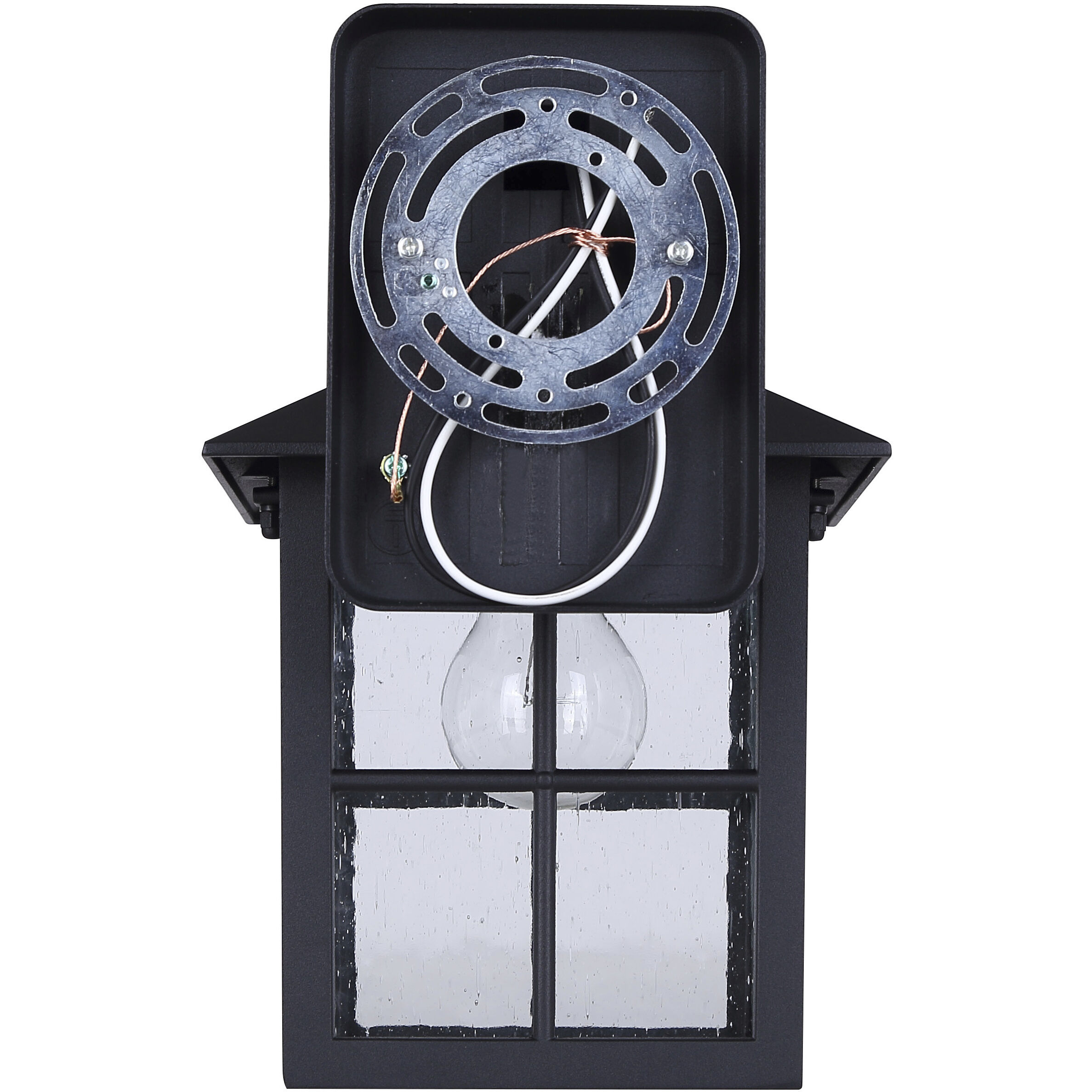 Dom 1 Light 11.5 inch Sand Black Outdoor Wall Lantern