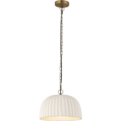 Audrey 1 Light 15 inch Antique Brass Pendant Ceiling Light