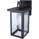 Shana 1 Light 12 inch Black Outdoor Wall Lantern