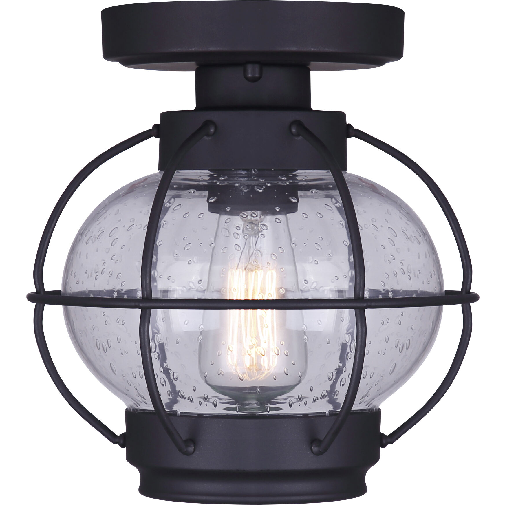 Madison 1 Light 8 inch Oil Rubbed Bronze Flush Mount Ceiling Light