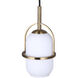 Eve 1 Light 6 inch Gold Pendant Ceiling Light