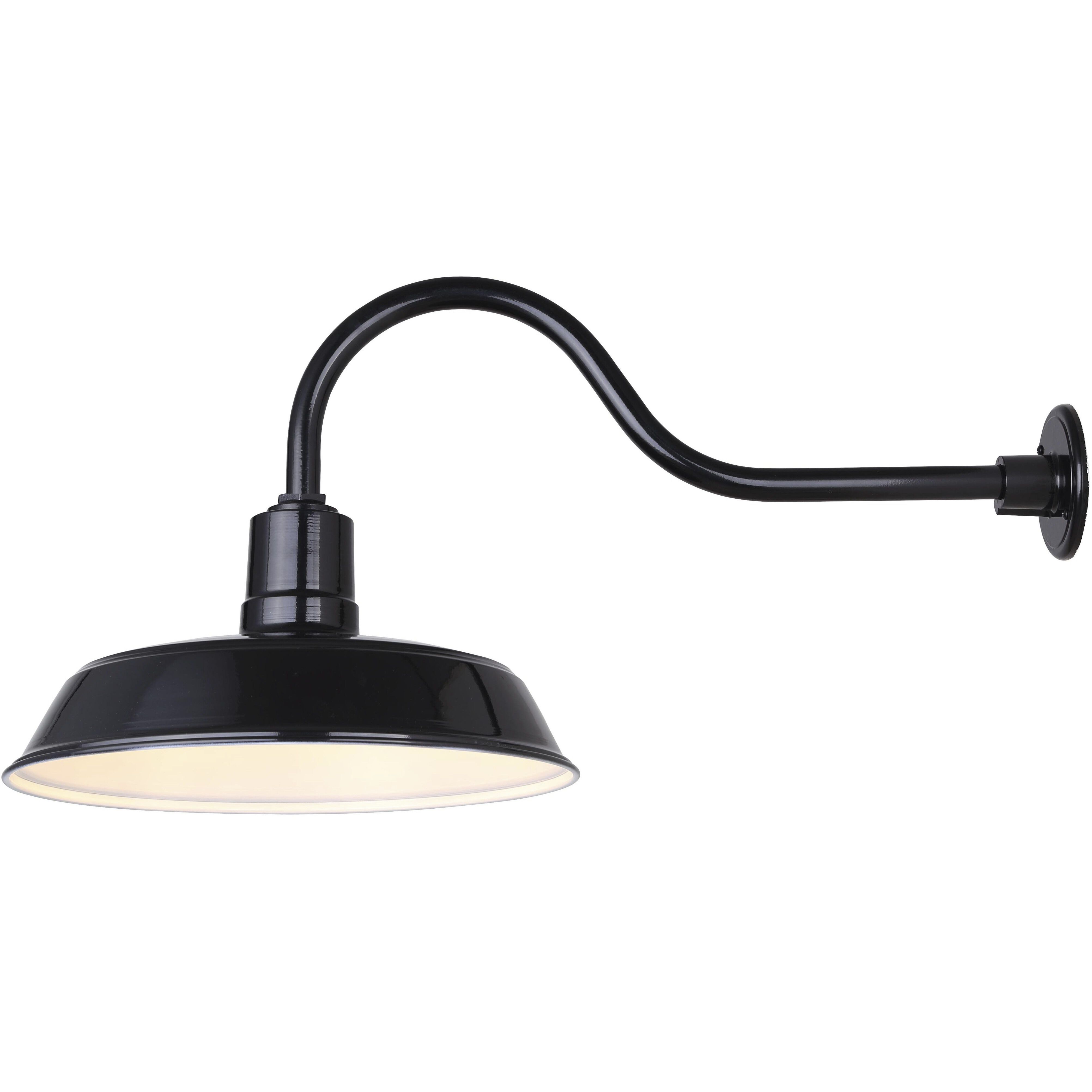 Landis 14 inch Black Outdoor Barn Light