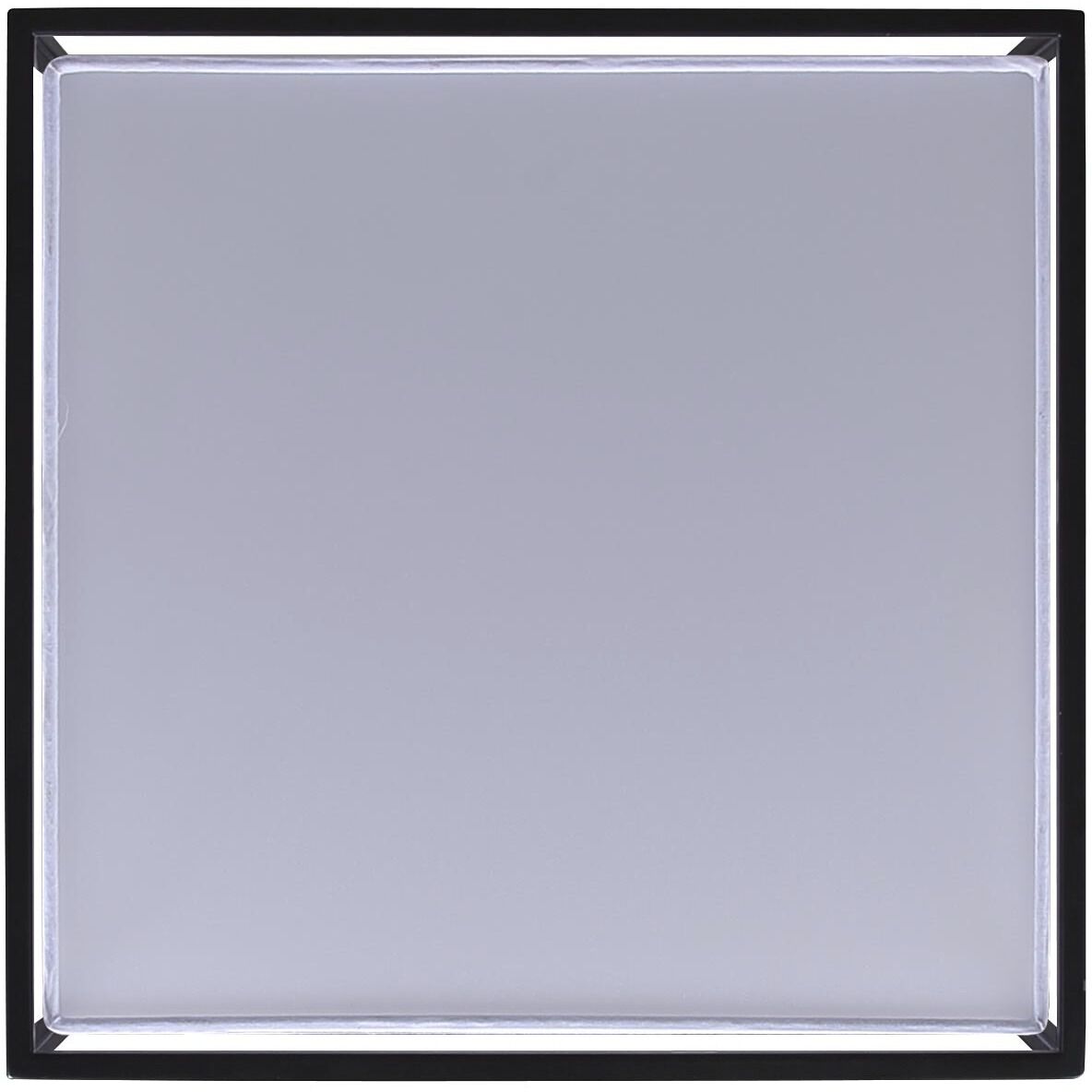 Bretton LED 12 inch Black Flush Mount Ceiling Light