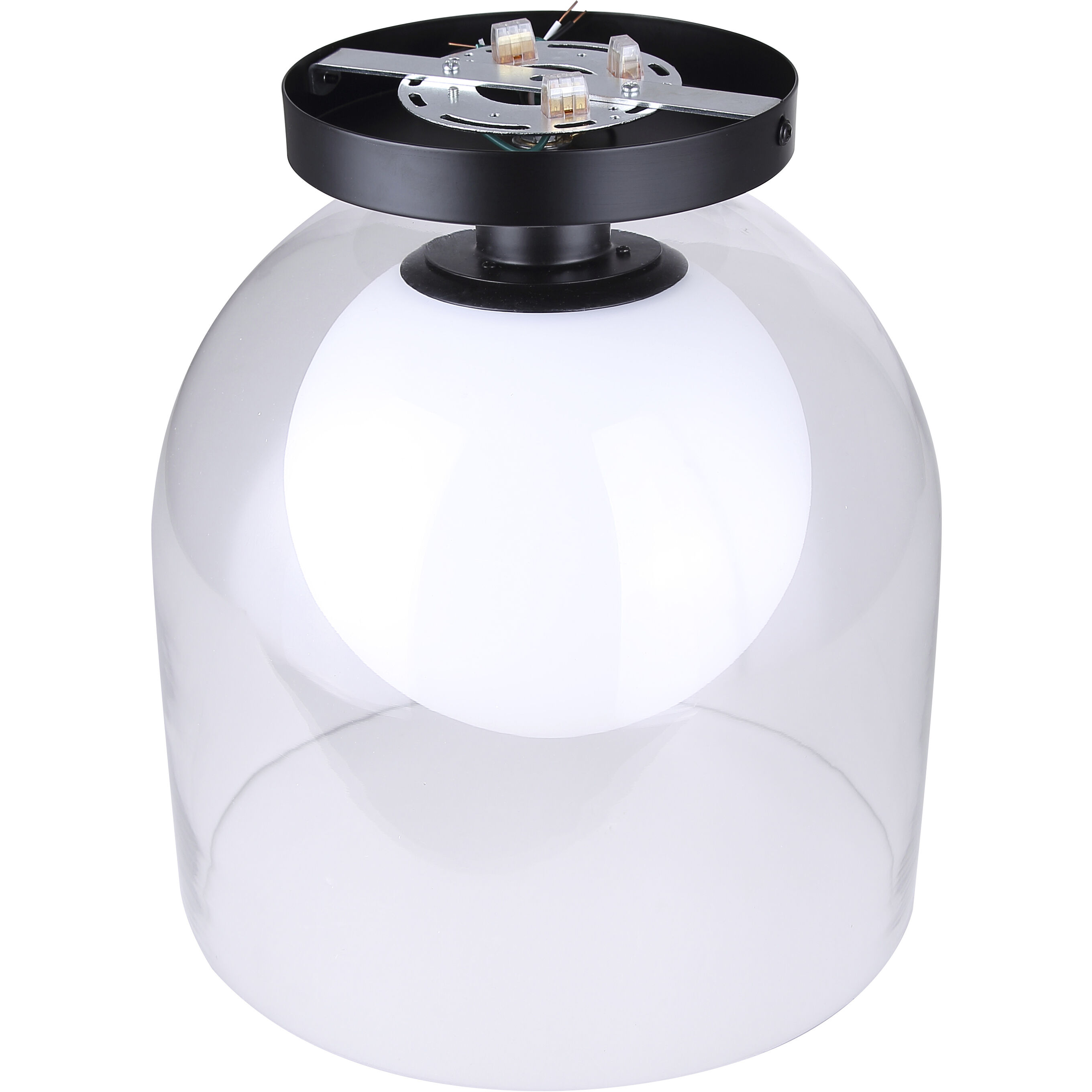 Pelia 1 Light 11.88 inch Black Flush Mount Ceiling Light