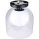 Pelia 1 Light 11.88 inch Black Flush Mount Ceiling Light