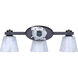 Luelle 3 Light 25 inch Black Vanity Light Wall Light