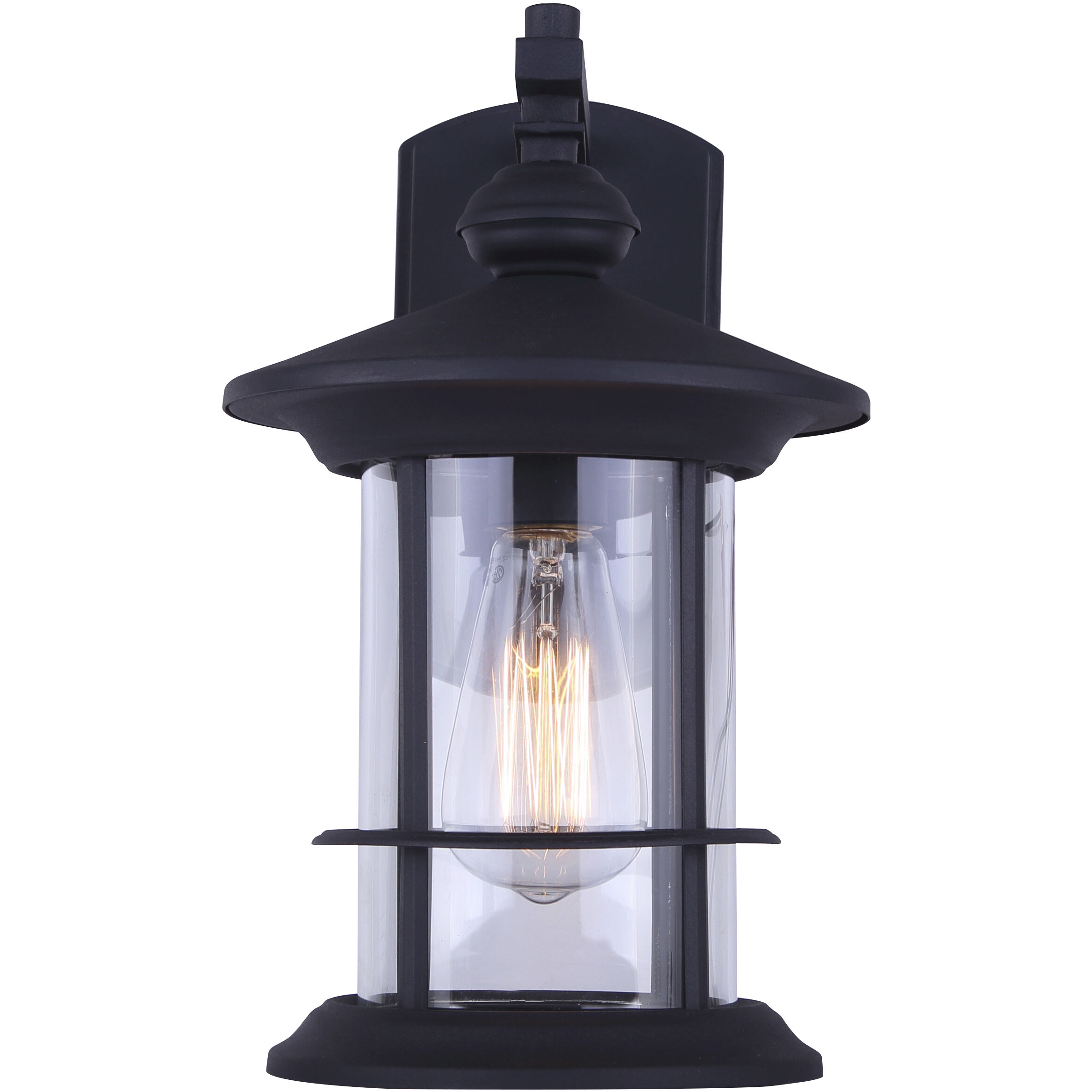 Madison 1 Light 13 inch Black Outdoor Wall Light