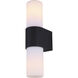 June 2 Light 4.38 inch Black Outdoor Lantern