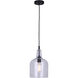 Keeva 1 Light 8 inch Black Pendant Lighting Ceiling Light