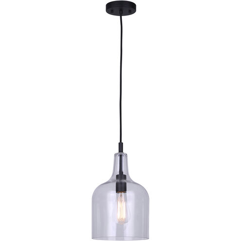 Keeva 1 Light 8 inch Black Pendant Lighting Ceiling Light