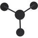 Benson 3 Light 16 inch Black Chandelier Ceiling Light