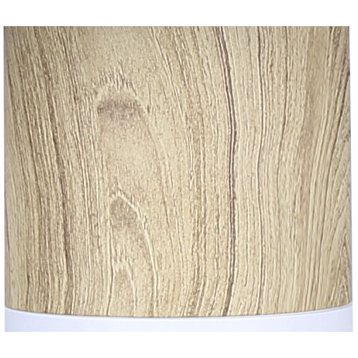 Caleb 19 inch 60.00 watt Matte White & Wood Table Lamp Portable Light