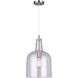 Keeva 1 Light 10 inch Brushed Nickel Pendant Ceiling Light