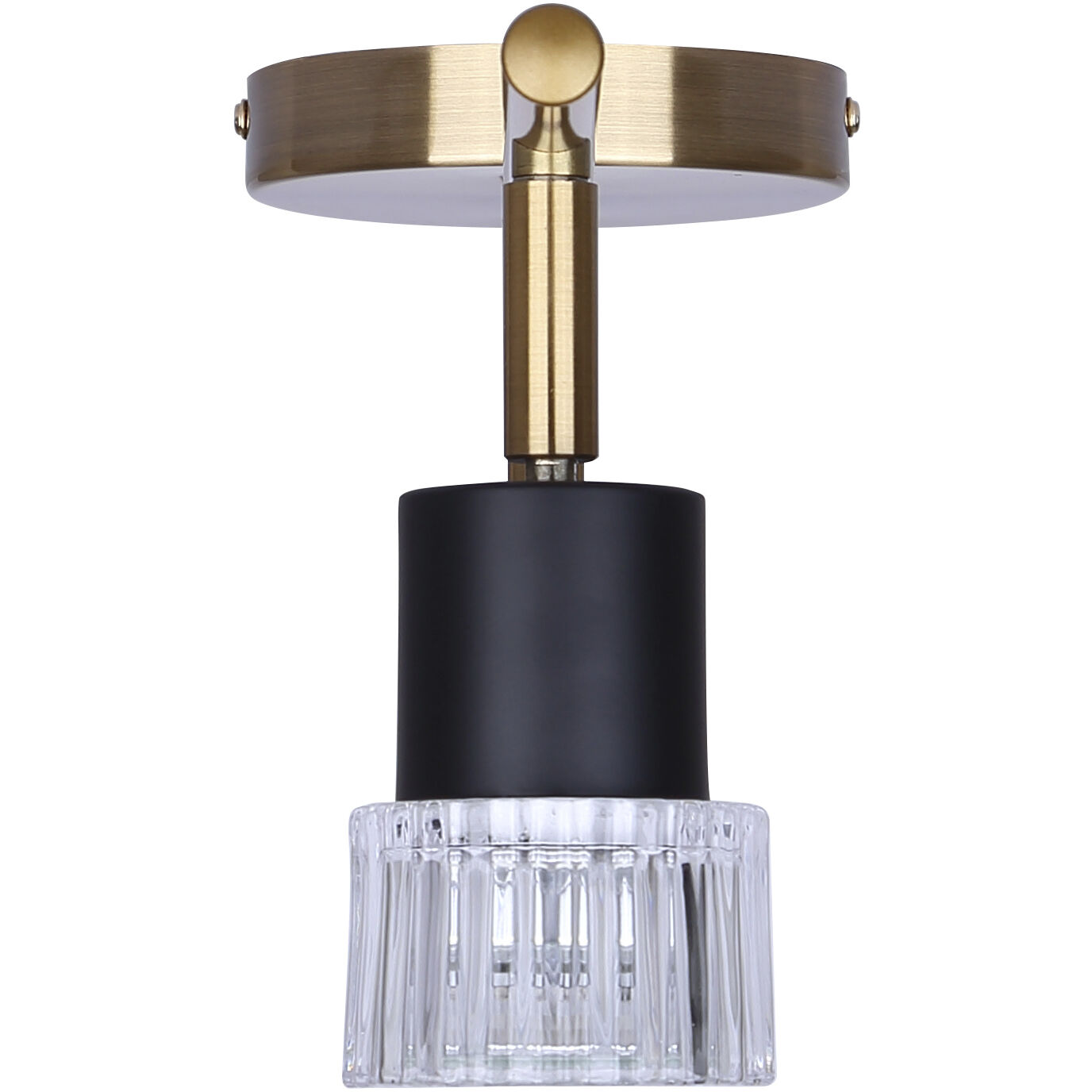 Elsee 3 Light Black/Gold Track Lighting Ceiling Light