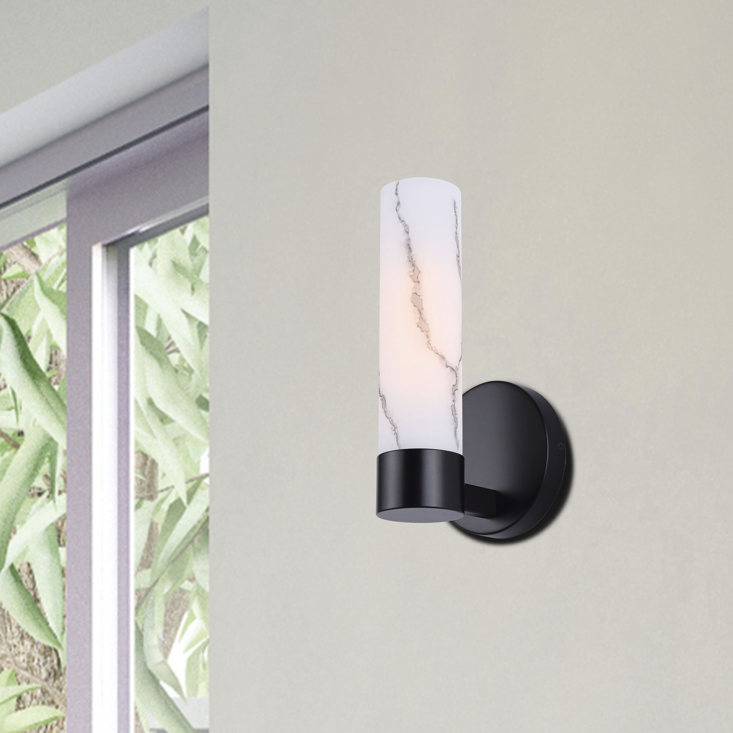 Kristella 1 Light 6 inch Black Vanity Light Wall Light