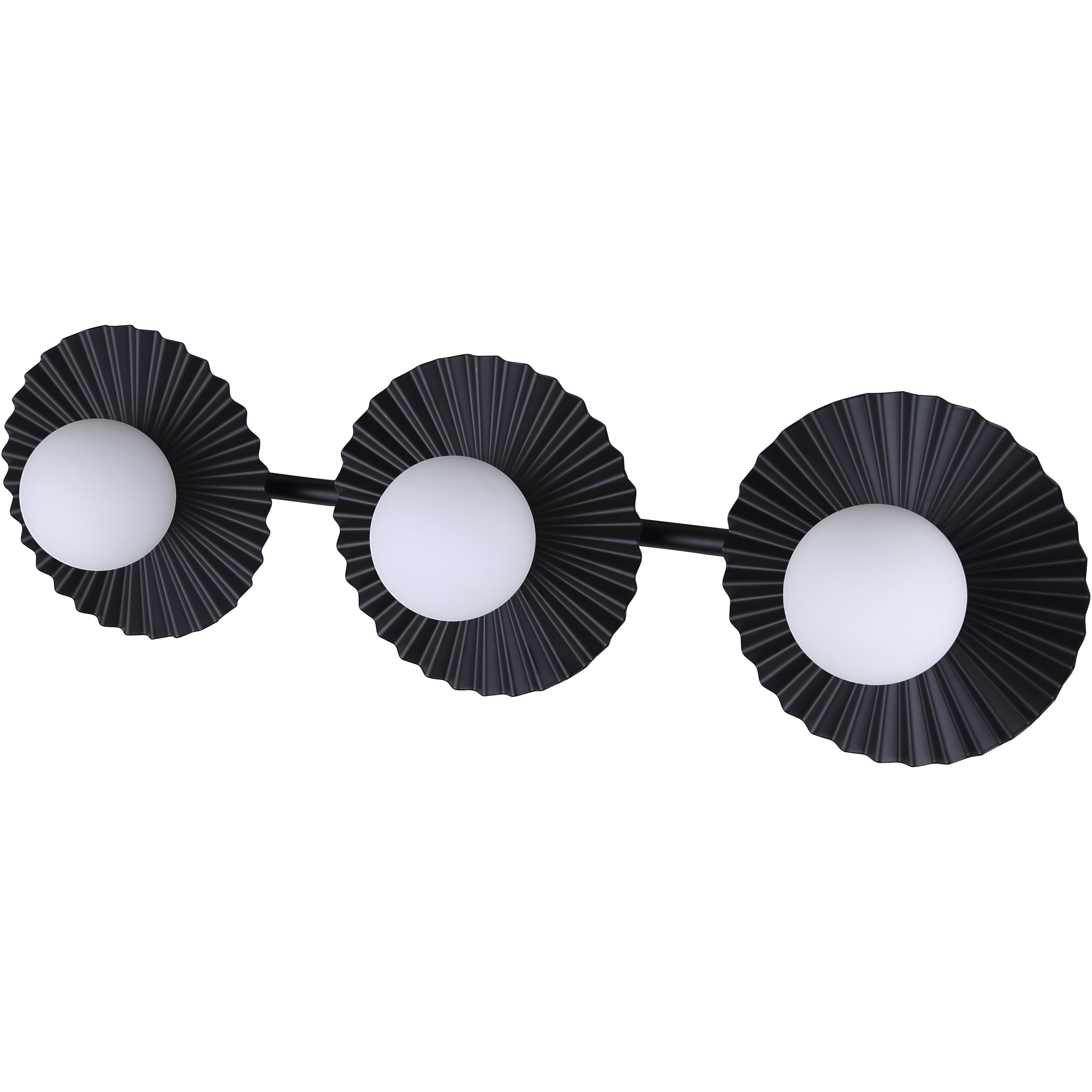 Payton 3 Light 28.5 inch Black Vanity Light Wall Light