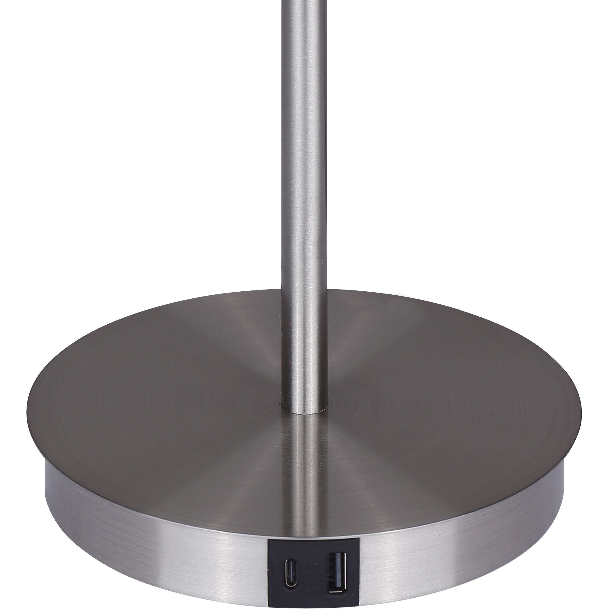 Jessa 14 inch 16.00 watt Brushed Nickel Table Lamp Portable Light in Matte Black Metal