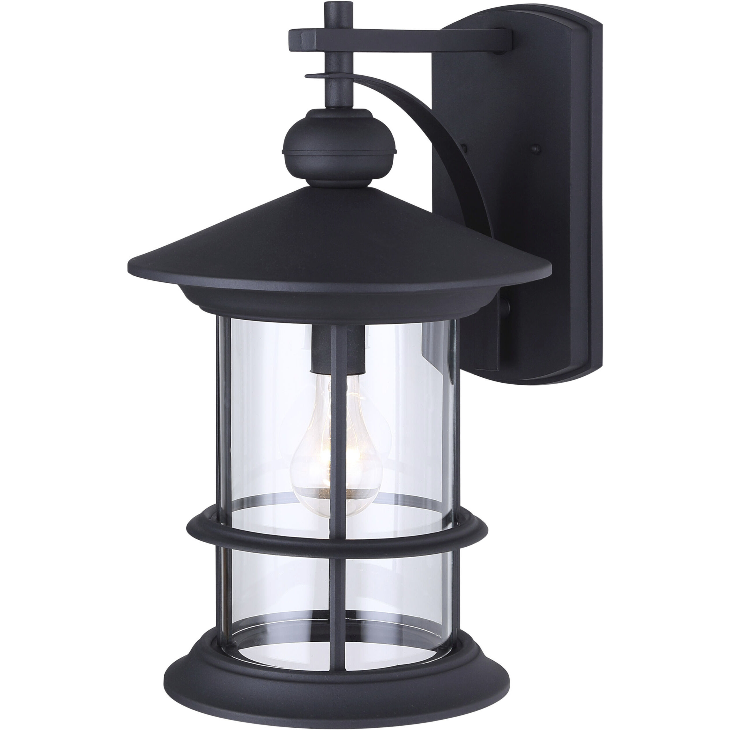 Madison 1 Light 19 inch Black Outdoor Downlight