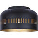 Miles 13 inch Black Flush Mount Ceiling Light