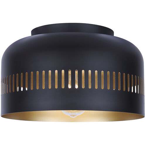 Miles 13 inch Black Flush Mount Ceiling Light