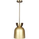 Aurea 1 Light 9 inch Gold Pendant Ceiling Light