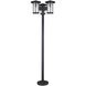 Leon 3 Light 25.13 inch Black Outdoor Post Light