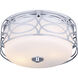 Madison 2 Light 12 inch Chrome Flush Mount Ceiling Light