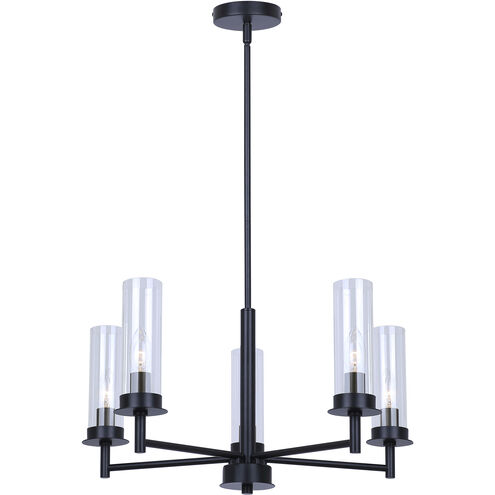 Benson 5 Light 23 inch Black Chandelier Ceiling Light