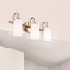 Novalee 3 Light 22 inch Gold Vanity Light Wall Light