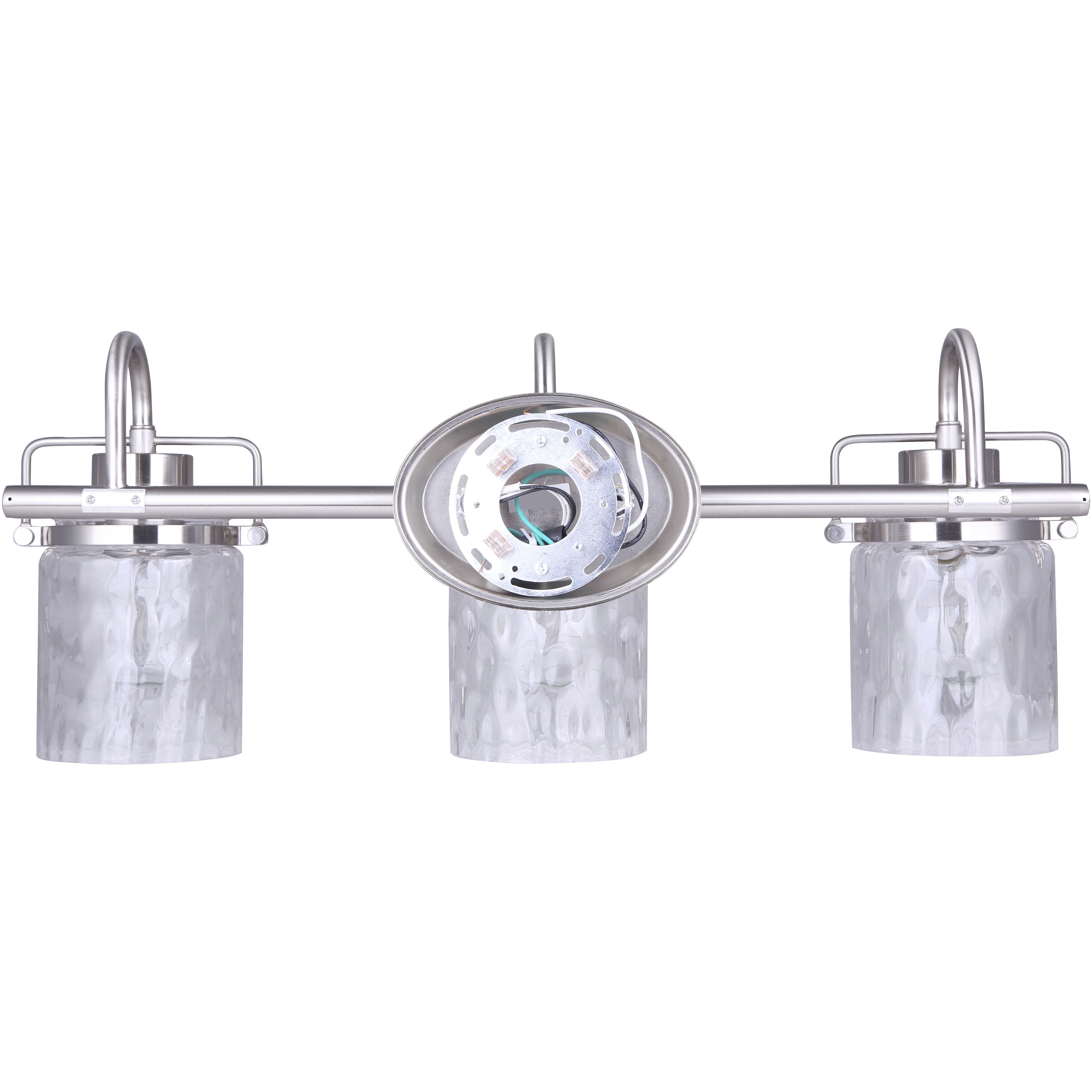 Madison 3 Light 25 inch Brushed Nickel Vanity Light Wall Light