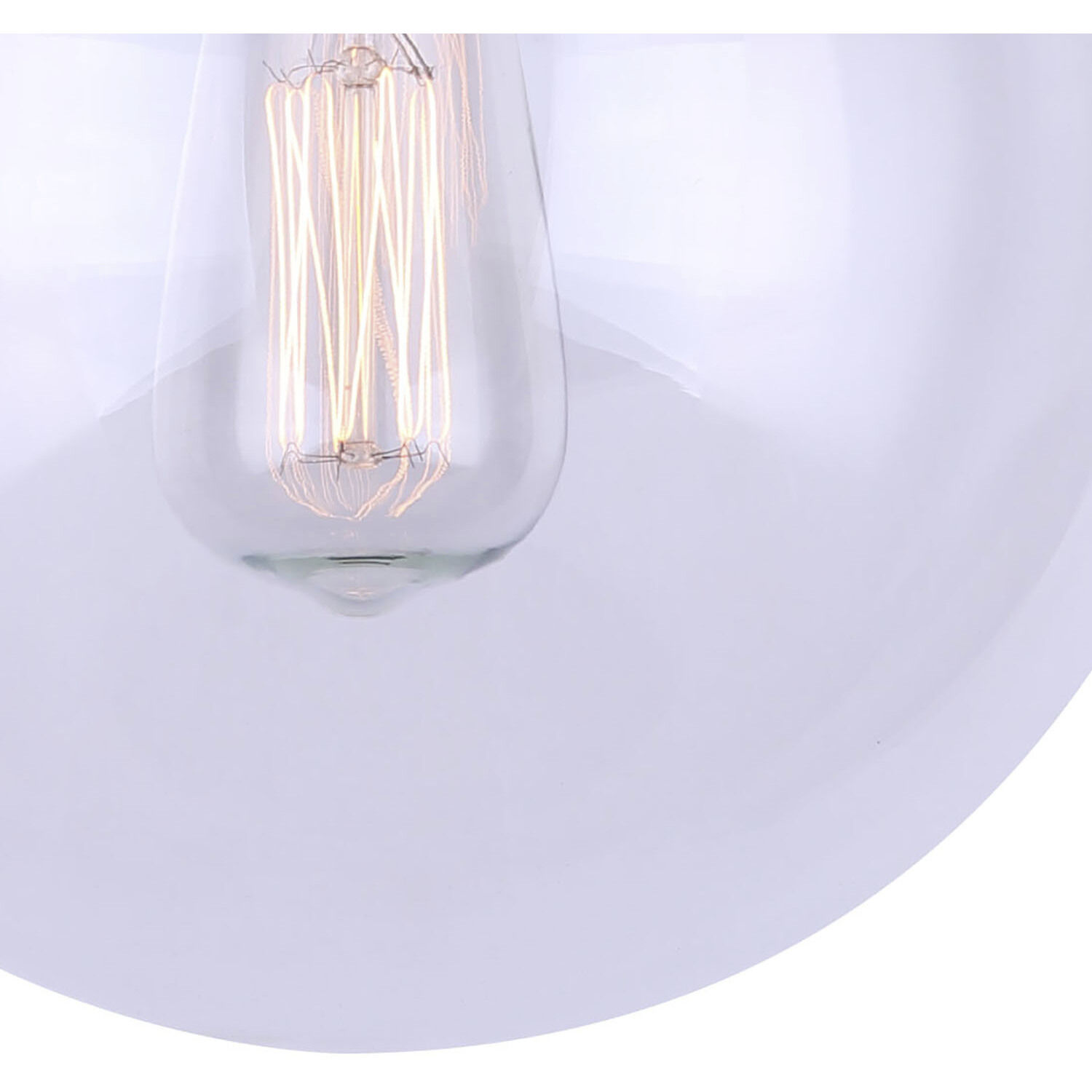 Camilo 1 Light 8 inch Matte Black Flush Mount Ceiling Light in Clear Glass