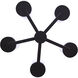 Britton 5 Light 21 inch Matte Black Chain Chandelier Ceiling Light