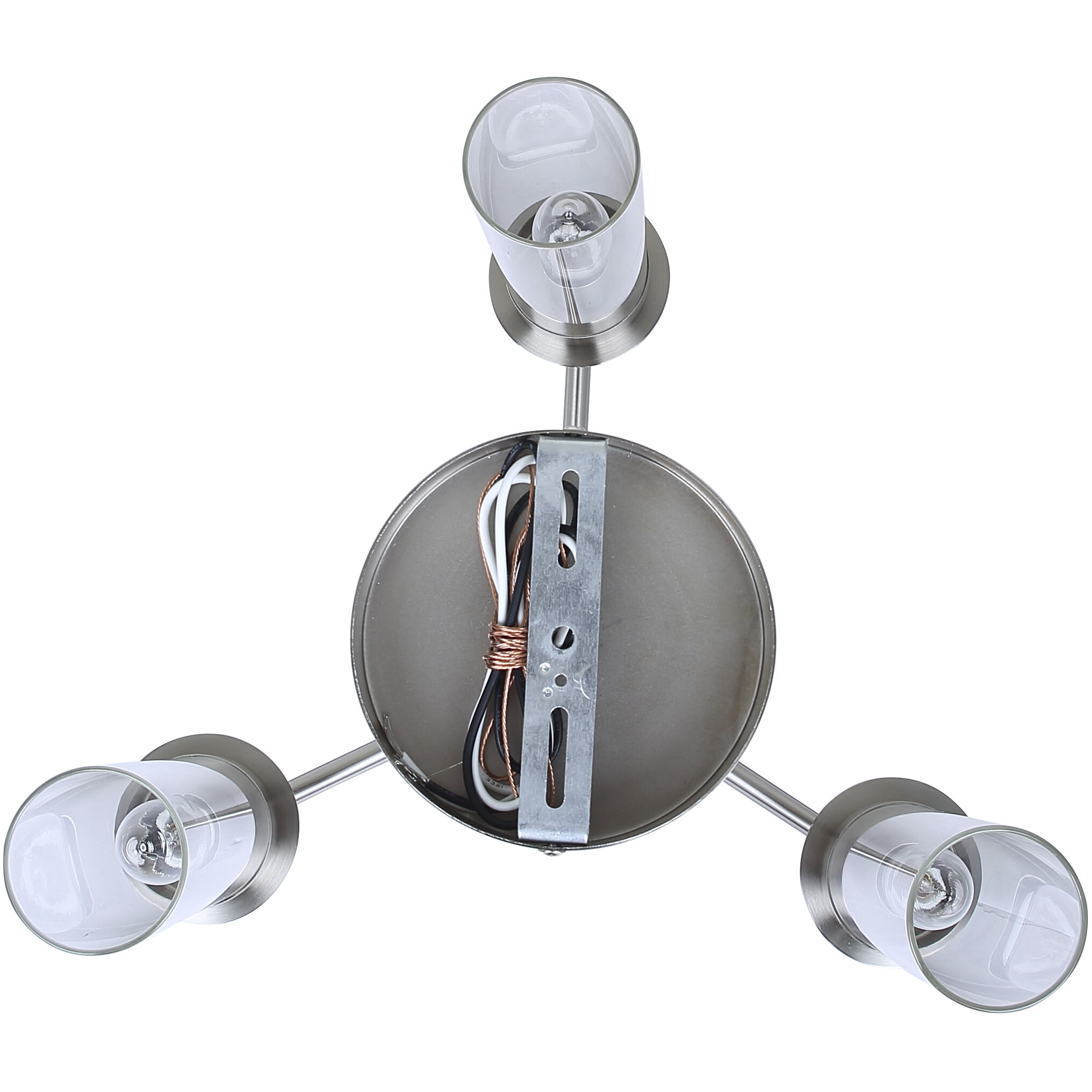 Benson 3 Light 16 inch Brushed Nickel Chandelier Ceiling Light