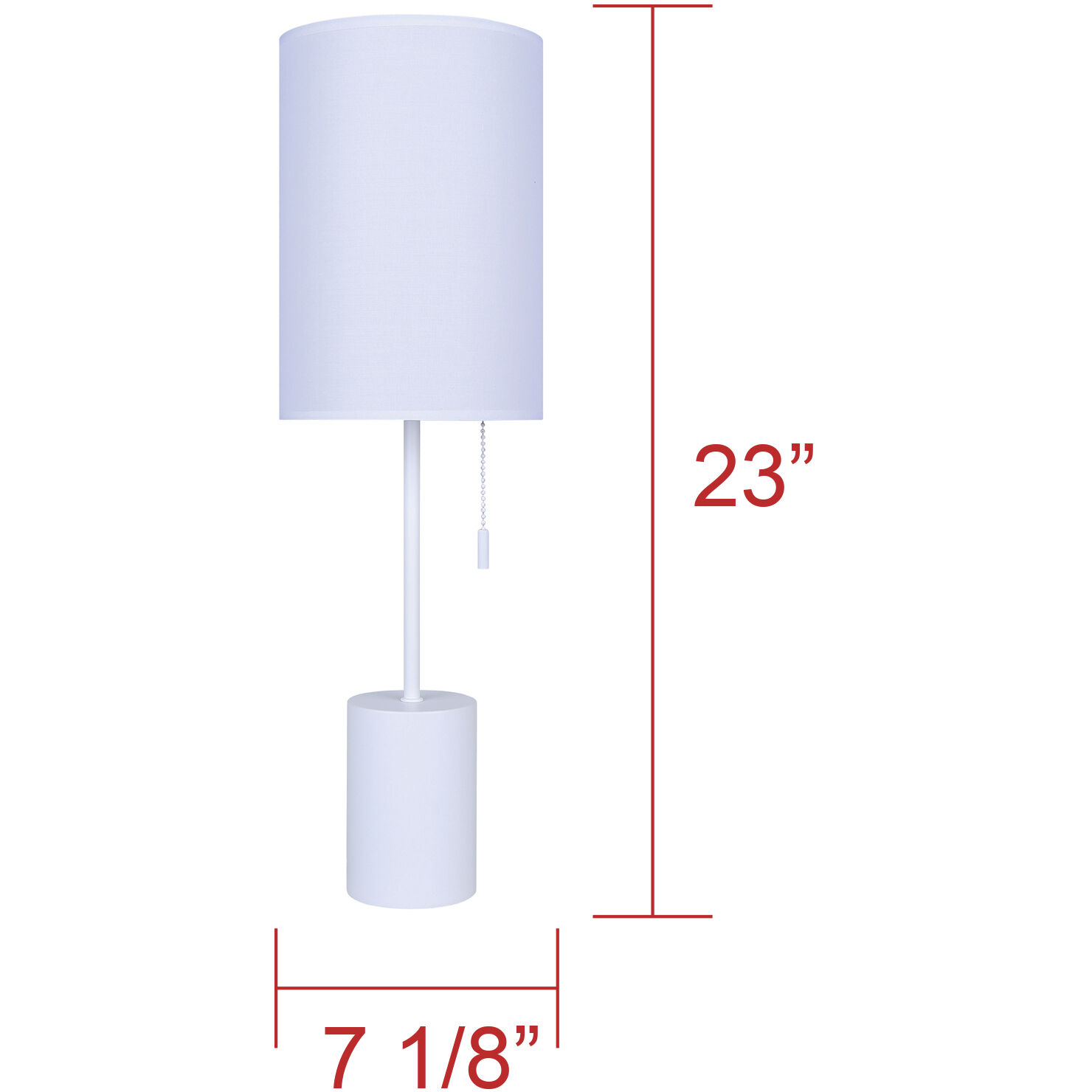 Flint 23 inch 60.00 watt White Table Lamp Portable Light