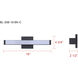 Jonah LED 18 inch Black Vanity Light Wall Light