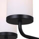 Malloy 5 Light 24.63 inch Black Chandelier Ceiling Light