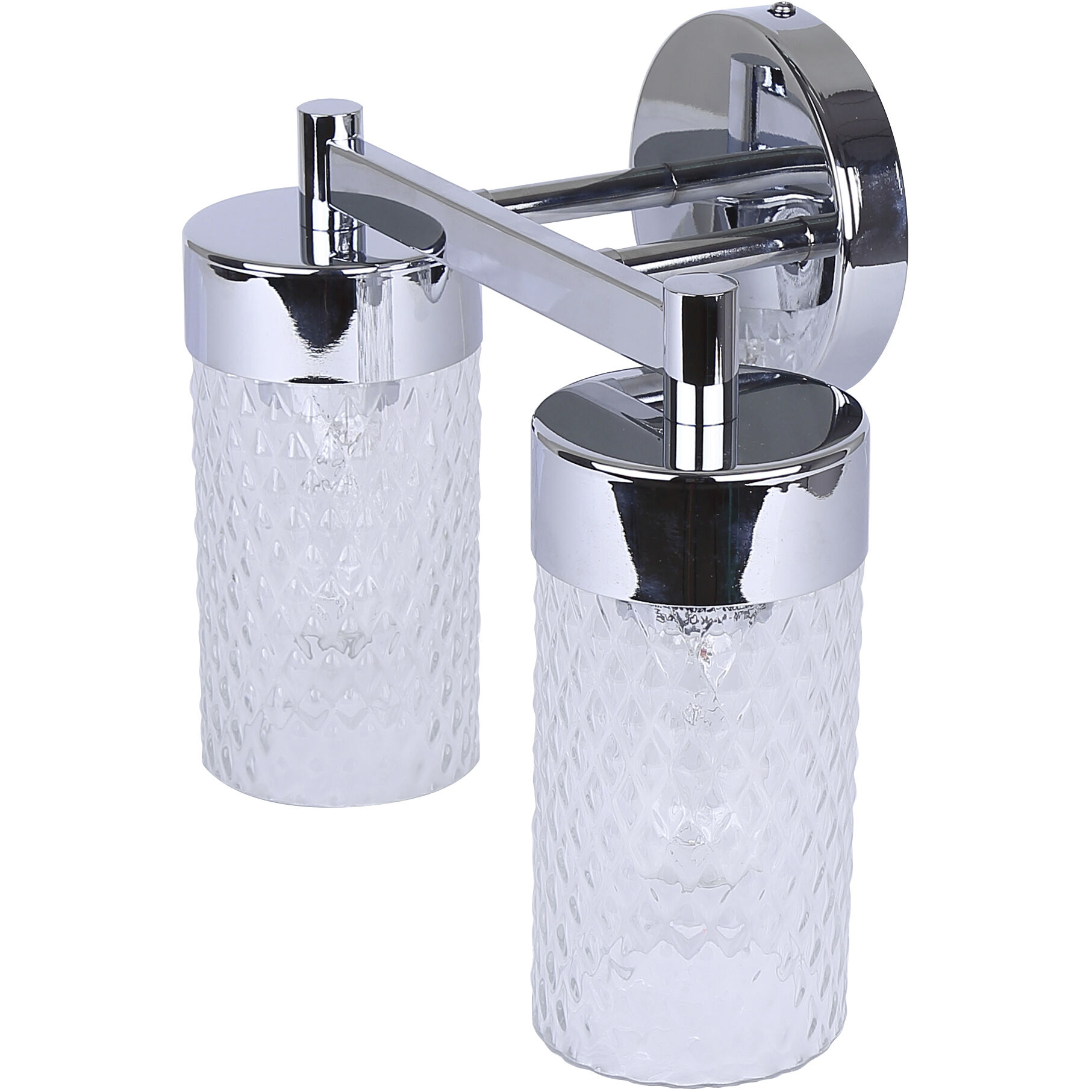Eden 2 Light 12.88 inch Chrome Vanity Light Wall Light
