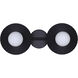 Payton 2 Light 20 inch Black Vanity Light Wall Light