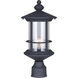 Madison 1 Light 17 inch Black Outdoor Post Light