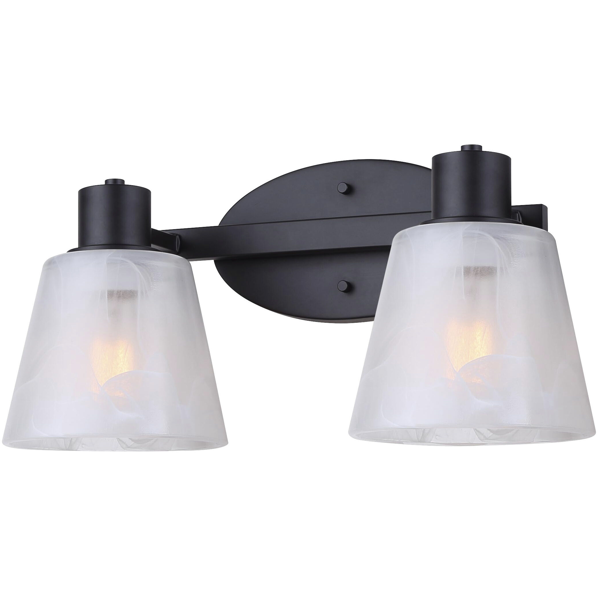 Luelle 2 Light 16 inch Black Vanity Light Wall Light