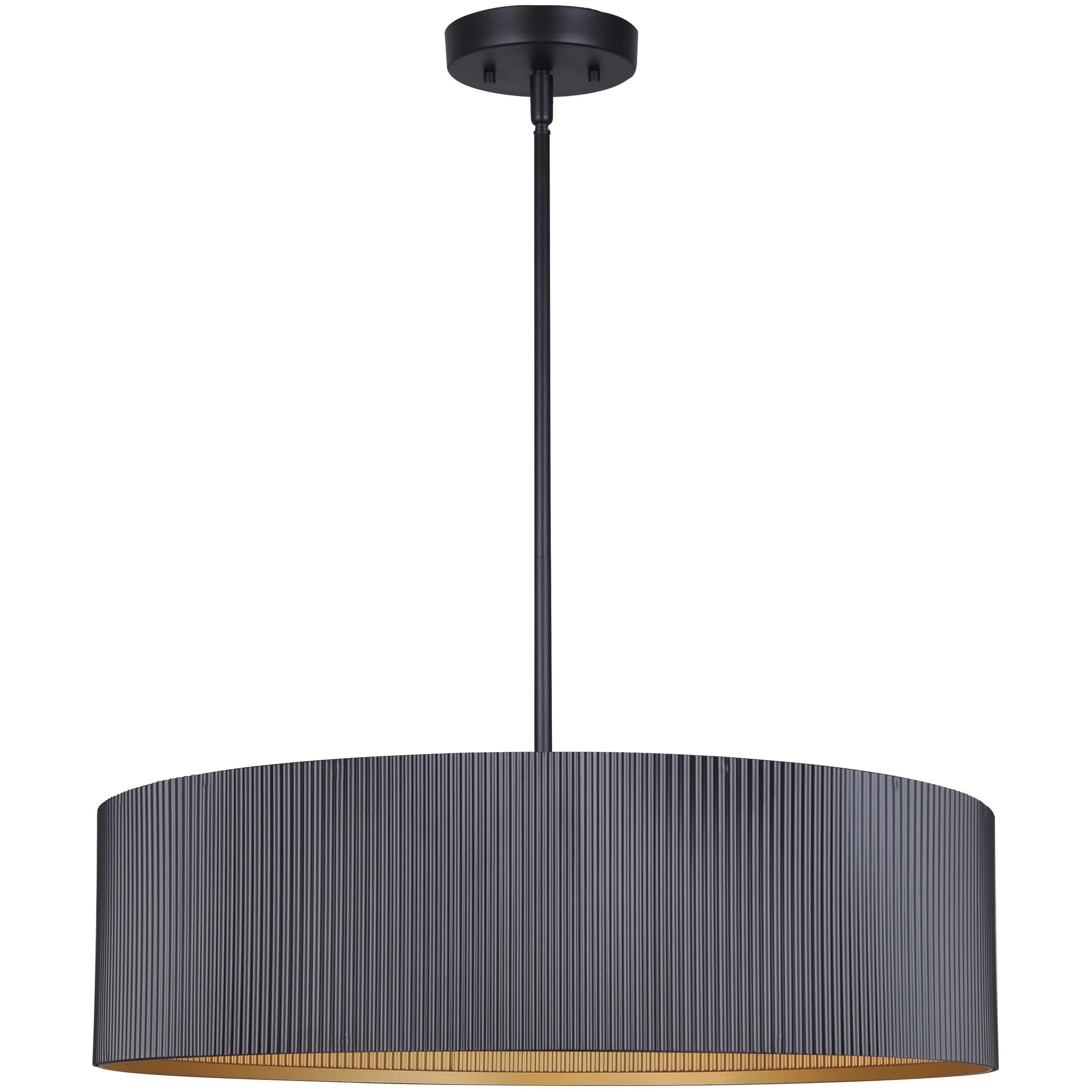 Rexton 3 Light 22 inch Black Chandelier Ceiling Light