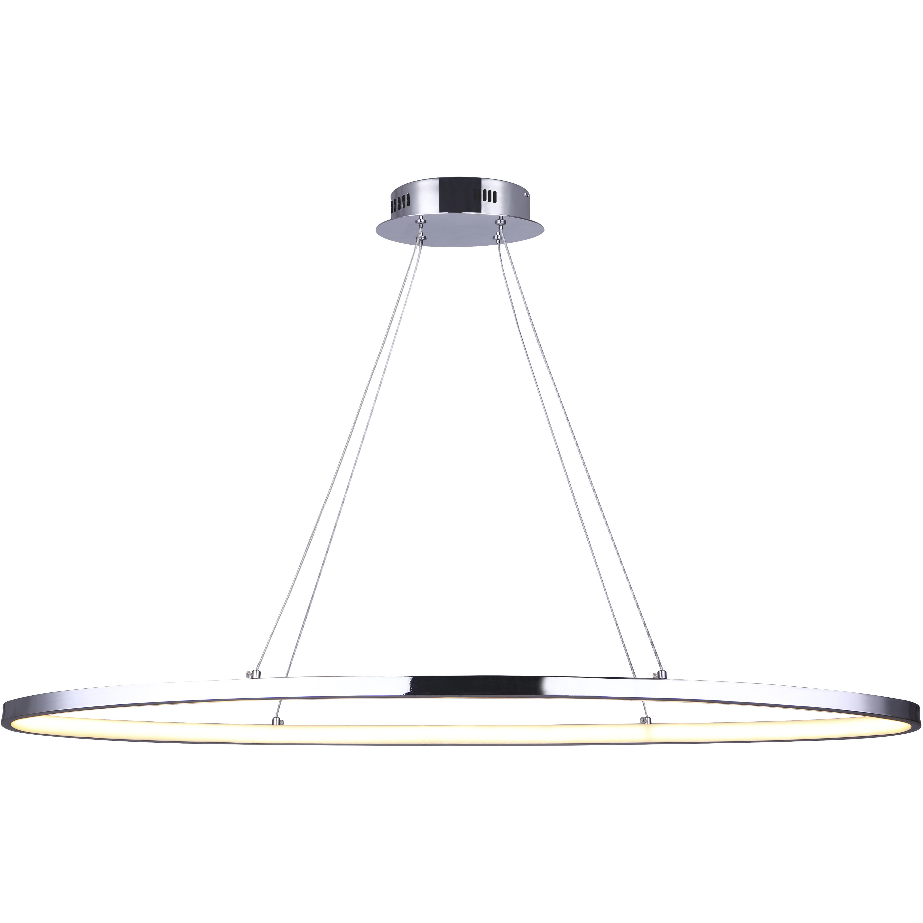 Laila LED 37 inch Chrome Chandelier Ceiling Light
