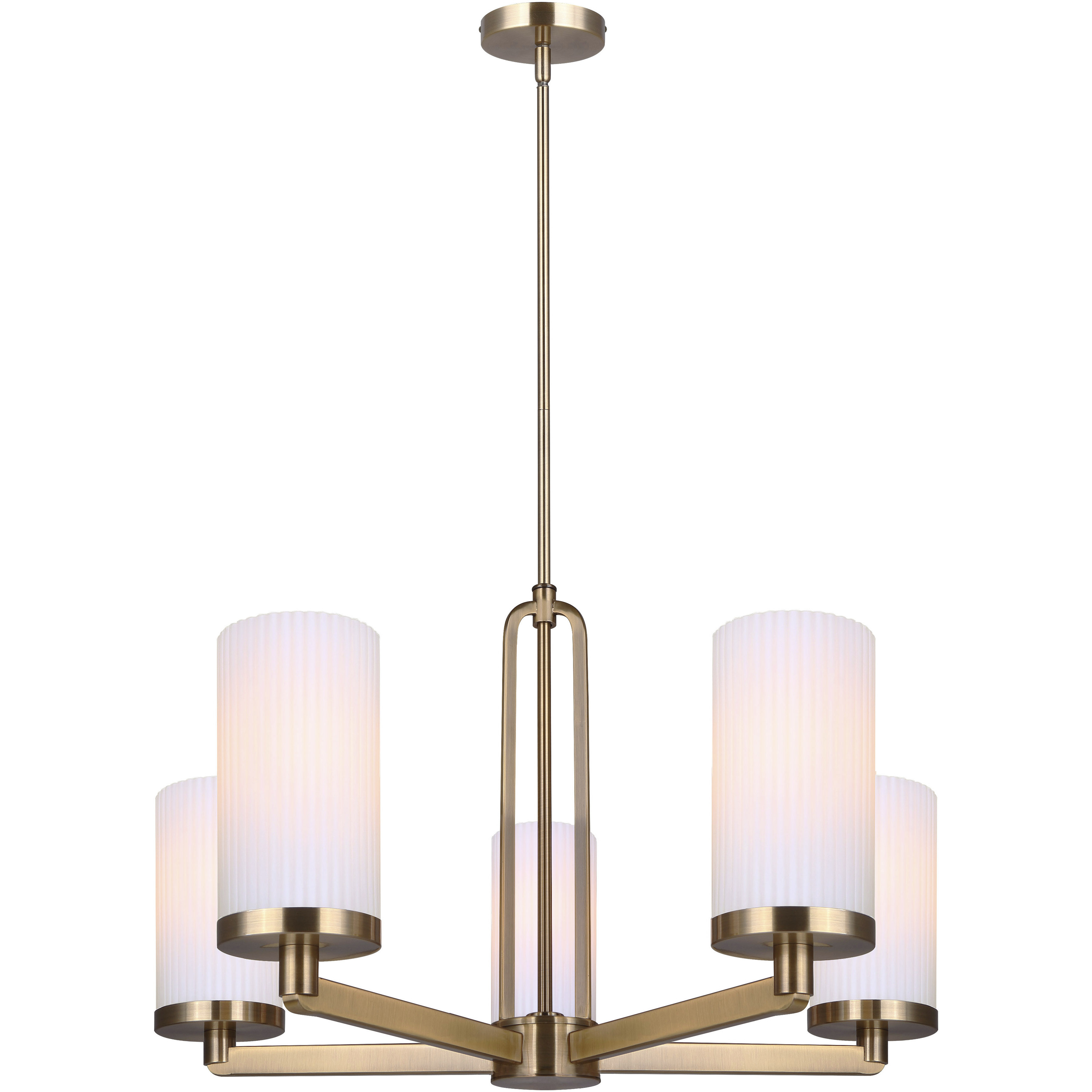 Kinslea 5 Light 25.63 inch Gold Chandelier Ceiling Light