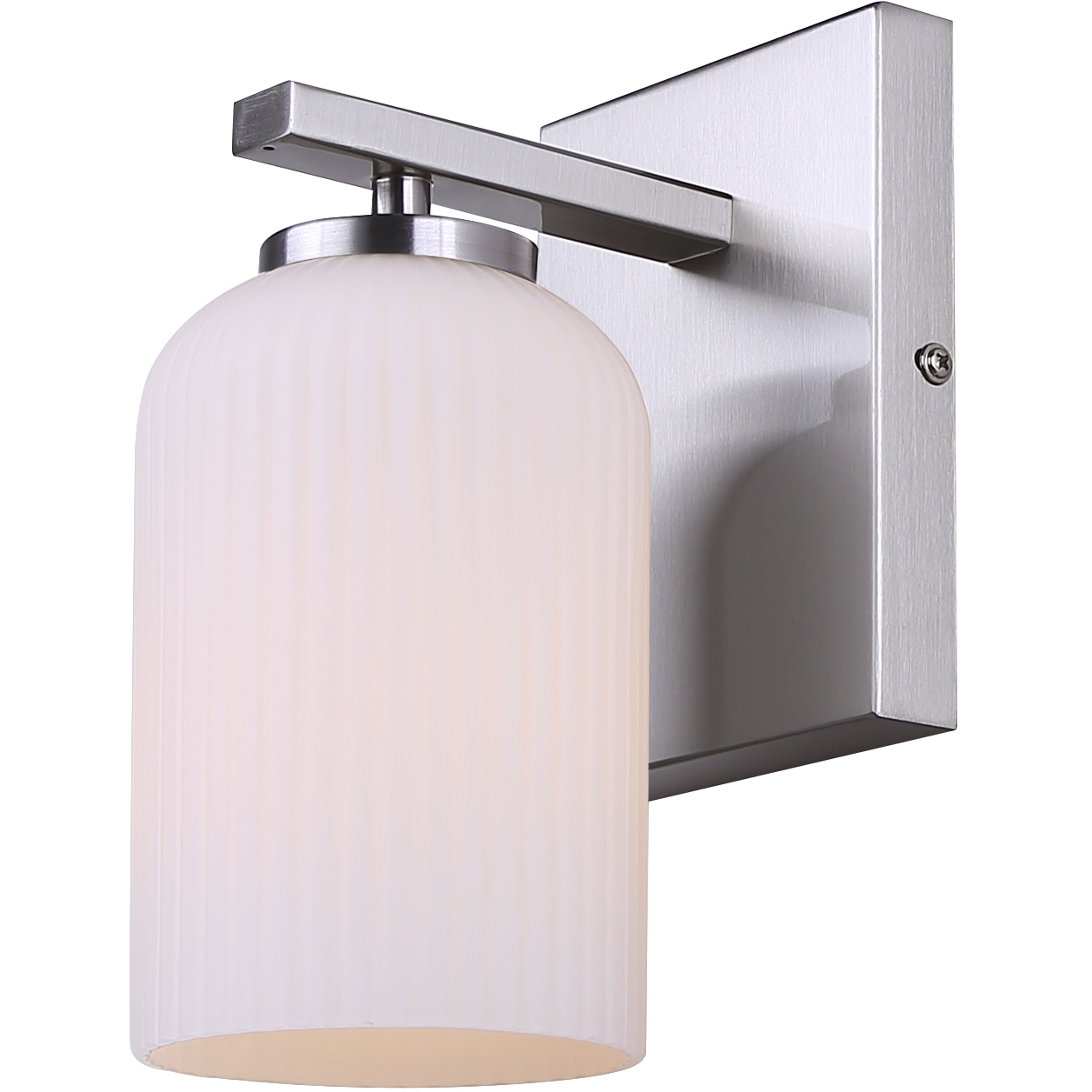 Bram 1 Light 6.25 inch Brushed Nickel Vanity Fixture Wall Light