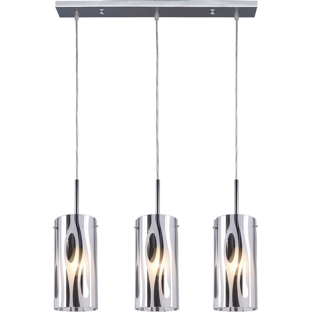 Madison 3 Light 24 inch Chrome Pendant Light Ceiling Light